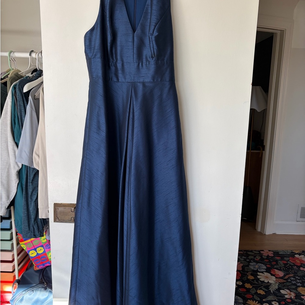 ALFRED SUNG Navy Sleeveless Wedding Dress